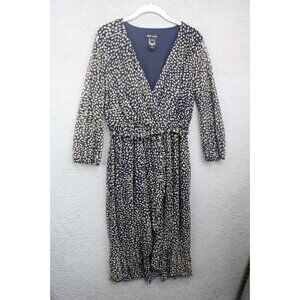 Kate & Lily 3/4 Sheer Mesh Sleeve Midi Dress-Size 8-Whimsigoth-Soft-Belted-Lined